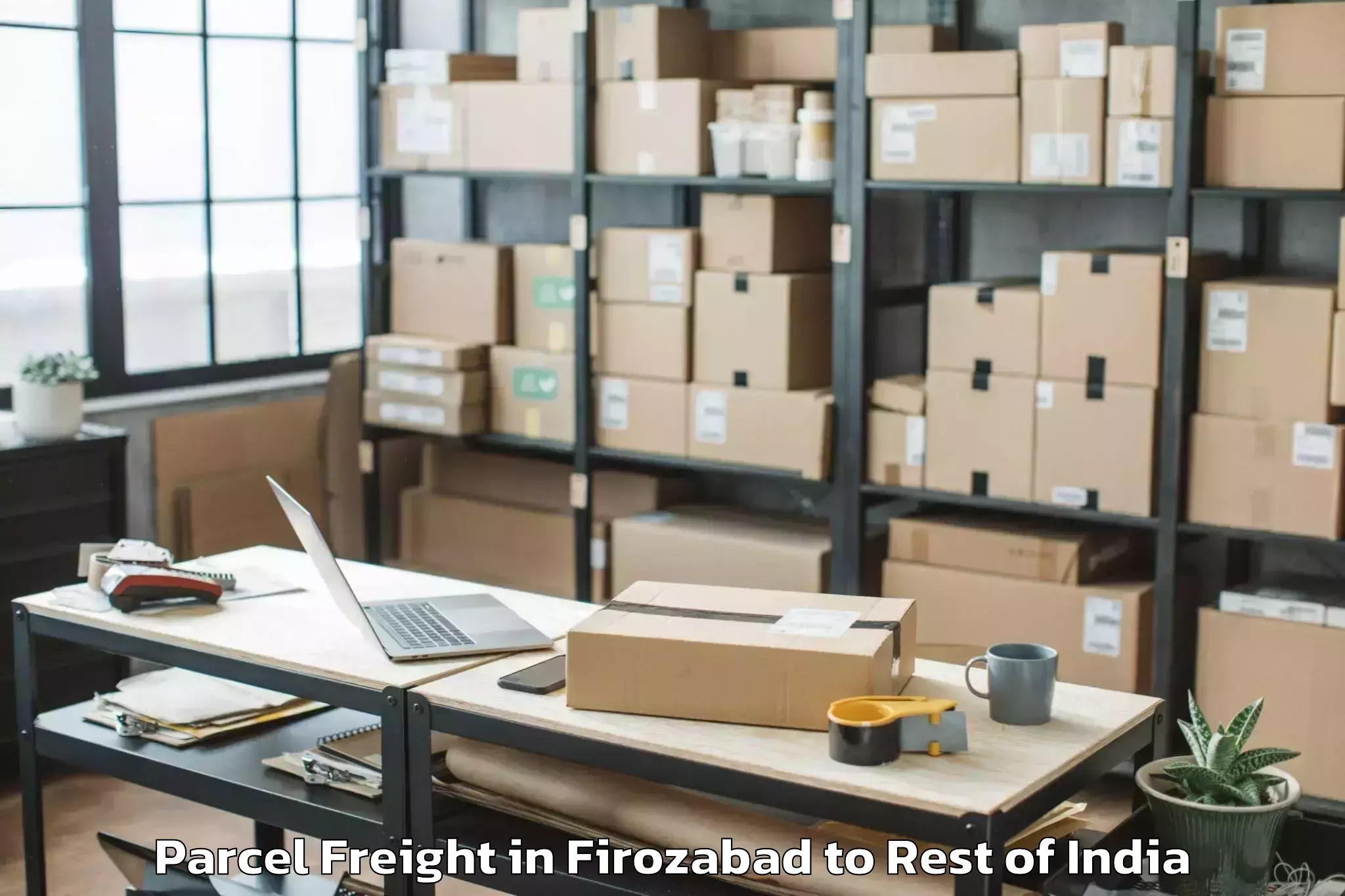 Leading Firozabad to Nafra Parcel Freight Provider